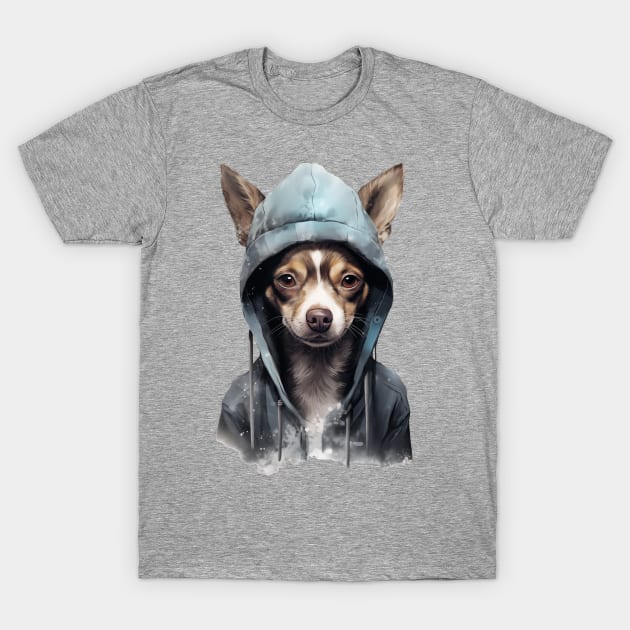 Hoodie Toy Dog T-Shirt by JunkyDotCom